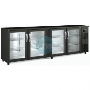 Expositor Refrigerado Horizontal, 2,5 Metros Ancho, 4 Puertas, Fondo 53 cm, Coreco SBE250