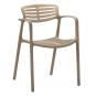 4 Silla con brazos reciclada interior, exterior duna TOLEDO AIRE ECO Resol - 4 unidades
