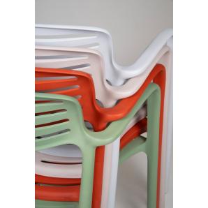 4 Silla con brazos reciclada interior, exterior duna TOLEDO AIRE ECO Resol - 4 unidades