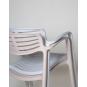 4 Silla con brazos reciclada interior, exterior duna TOLEDO AIRE ECO Resol - 4 unidades