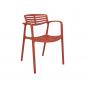 4 Silla con brazos reciclada interior, exterior greda TOLEDO AIRE ECO Resol - 4 unidades
