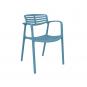 4 Silla con brazos reciclada interior, exterior marina TOLEDO AIRE ECO Resol - 4 unidades