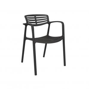 4 Silla con brazos reciclada interior, exterior noche TOLEDO AIRE ECO Resol - 4 unidades