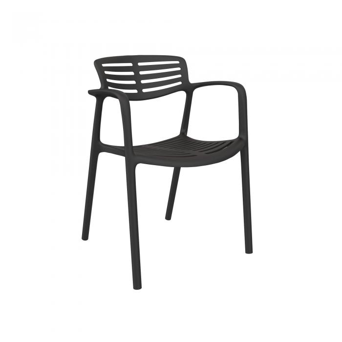 4 Silla con brazos reciclada interior, exterior noche TOLEDO AIRE ECO Resol - 4 unidades