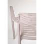 4 Silla con brazos reciclada interior, exterior noche TOLEDO AIRE ECO Resol - 4 unidades