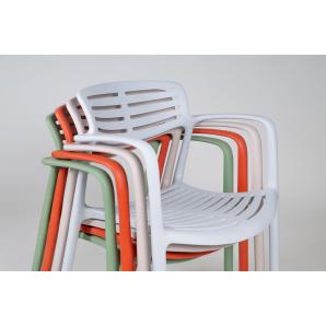4 Silla con brazos reciclada interior, exterior noche TOLEDO AIRE ECO Resol - 4 unidades