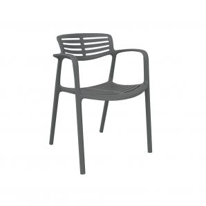 4 Silla con brazos reciclada interior, exterior roca TOLEDO AIRE ECO Resol - 4 unidades