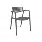 4 Silla con brazos reciclada interior, exterior roca TOLEDO AIRE ECO Resol - 4 unidades