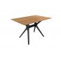 Mesa rectangular interior, exterior 120x80 pie negro - tablero roble natural VELA M Resol