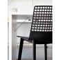 2 Silla click interior, exterior rojo - gris oscuro WIRE Resol - 2 unidades