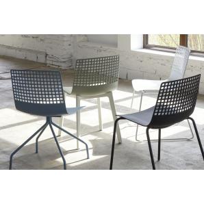 2 Silla interior, exterior blanco WIRE Resol - 2 unidades