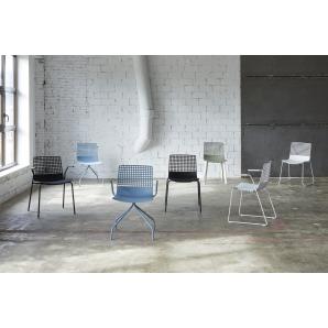 2 Silla interior, exterior blanco WIRE Resol - 2 unidades