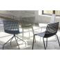 2 Silla patín interior gris verdoso WIRE Resol - 2 unidades
