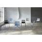 2 Silla patín interior gris verdoso WIRE Resol - 2 unidades