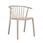 4 Silla reciclada interior, exterior marrón tierra WOODY ECO Resol - 4 unidades