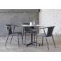 4 Silla con brazos interior, exterior gris verdoso WOODY FLAT Resol - 4 unidades