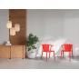 4 Silla con brazos interior, exterior gris verdoso WOODY FLAT Resol - 4 unidades