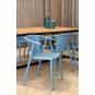 2 Silla con brazos interior, exterior rojo WOODY FLAT Resol - 2 unidades