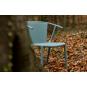 4 Silla con brazos reciclada interior, exterior azul aire WOODY FLAT ECO Resol - 4 unidades