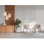4 Silla con brazos reciclada interior, exterior marrón tierra WOODY FLAT ECO Resol - 4 unidades