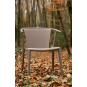 4 Silla con brazos reciclada interior, exterior verde agua WOODY FLAT ECO Resol - 4 unidades