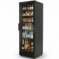 Nevera Expositora Negra, 5 Estantes, Ancho 60 cm, Fondo 60 cm, 375 Litros, CHP395 BLACK