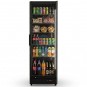 Nevera Expositora Negra, 5 Estantes, Ancho 60 cm, Fondo 60 cm, 375 Litros, CHP395 BLACK