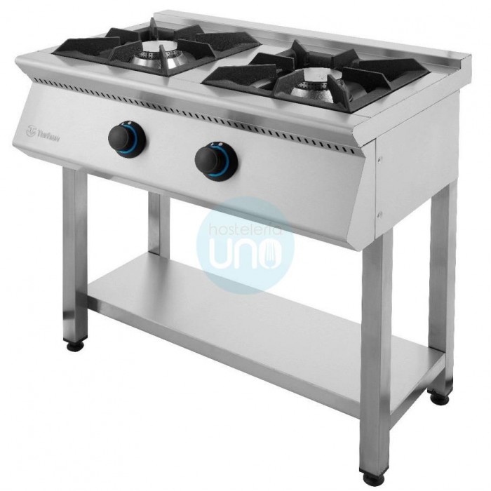 Cocina Gas con Bancada, 2 Fuegos, 80 cm Ancho, Fondo 50 cm, Marchef