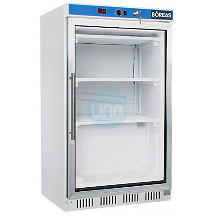 Congelador Expositor Pequeño, 200 Litros, Fondo 60 cm, 2 Estantes, Blanco, Bóreas