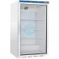 Nevera Expositora Pequeña, 200 Litros, Fondo 60 cm, 2 Estantes, Puerta Cristal, Blanca, Bóreas