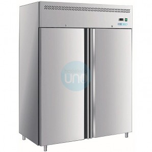 Armario Frigorífico Acero inoxidable, Fondo 81 cm, 1200 Litros, 2 Puertas, Forcar