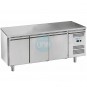 Mesa Refrigerada Bajo Mostrador 3 Puertas, 1,8 Metros, Fondo 70 cm, sin Peto, ForCold