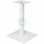 2 Bases de Mesa Blancas, Tubo Cuadrado, Base 45 x 45 cm, Alto 72 cm, Beverly