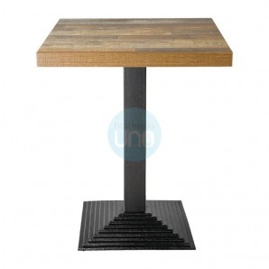 2 Bases de Mesa Cuadrada, Hierro Fundido, 39,5 cm Ancho x 72 cm Alto, Bolero