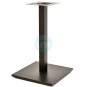 2 Bases de Mesa Negras, Tubo Cuadrado, Base 45 x 45 cm, Alto 72 cm, Beverly