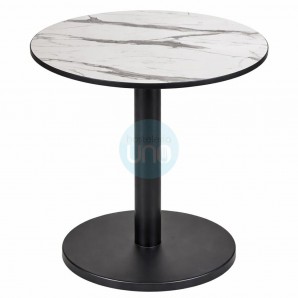 2 Bases de Mesa Negras, Base Redonda Ø 43 cm, Alto 72 cm, Boheme