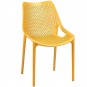 Silla Mostaza Amarillo Apilable, Polipropileno Perforado, Monoblock, Bilros