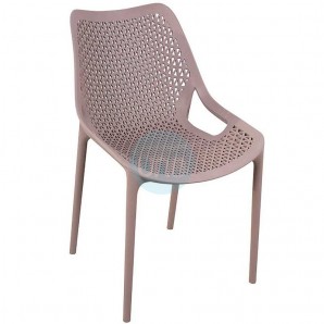 Silla Tórtola Apilable, Polipropileno Perforado, Monoblock, Bilros