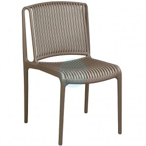 Silla Tórtola Apilable, Polipropileno, Monoblock a Rayas, Luigi