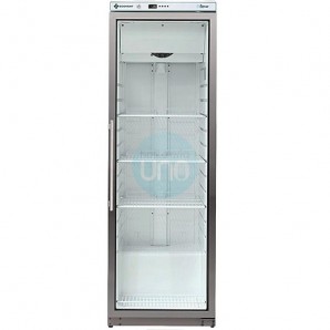 Nevera Expositora INOX, Ancho 60 cm, Fondo 60 cm, 400 Litros, 4 Estantes, Ventilada, Forcar