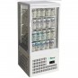 Expositor Refrigerado Blanco 4 Caras, Ancho 43 cm, Fondo 39 cm, 70 Litros, 3 Estantes, Forcar