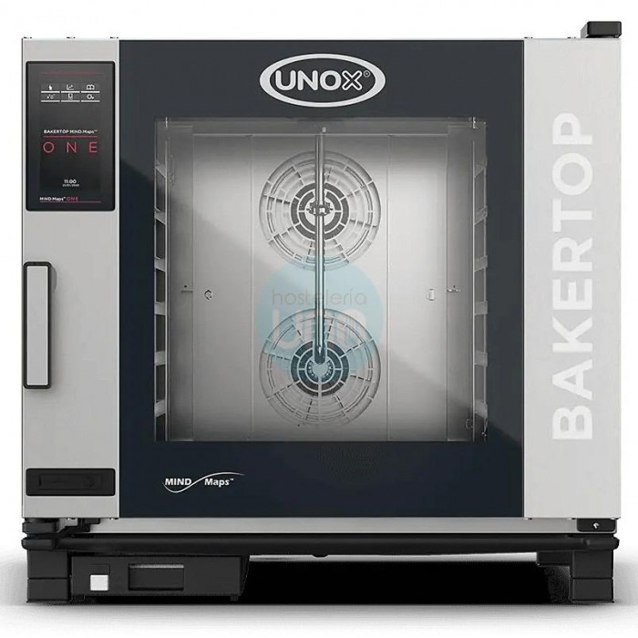 Horno Mixto Combi Eléctrico, 6 Bandejas 60x40, Autolavado, Vapor, Digital, 4 Velocidades, UNOX Bakertop ONE Mind