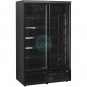 Armario Congelador Expositor, Ancho 125 cm, Fondo 76 cm, 10 Estantes, 1000 Litros, Negro, Ventilado, TEFCOLD