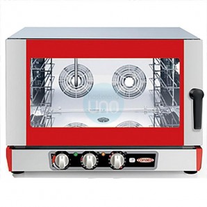 Horno Eléctrico Convección con Humidificador, 4 Bandejas 60x40 ó GN 1/1, Control Manual, Pastelería, CONBEQ Onix Mini 4S