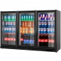 Expositor Refrigerado Horizontal 1,35 Metros, Altura 81,5 cm, 3 Puertas, Negro, INFRICO
