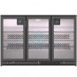 Expositor Refrigerado Horizontal 1,35 Metros, Altura 92 cm, 3 Puertas, Negro, INFRICO
