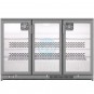 Expositor Refrigerado Horizontal 1,35 Metros, Altura 92 cm, 3 Puertas, Acero inoxidable, INFRICO