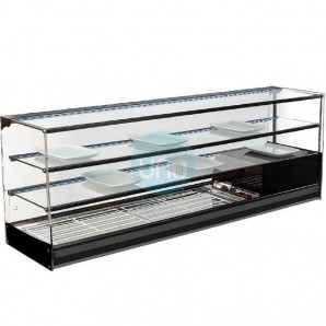 Vitrina Fría de Tapas de 1,2 Metros, 3 Pisos, 2 Estantes, Cristal Recto, 1,5 Parrillas, LED, VGA2BF120