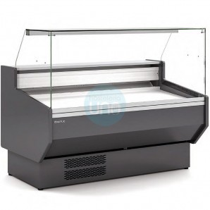 Vitrina Refrigerada Negra 1 Metro, Fondo 94 cm, Cristal Recto, con Reserva, Charcutería Carnicería, Docriluc