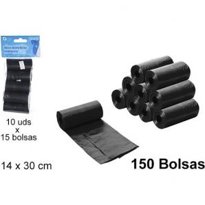 BOLSAS NEGRAS RECOGE EXCREMENTOS 150 UDS - 6 unidades - Imagen 1